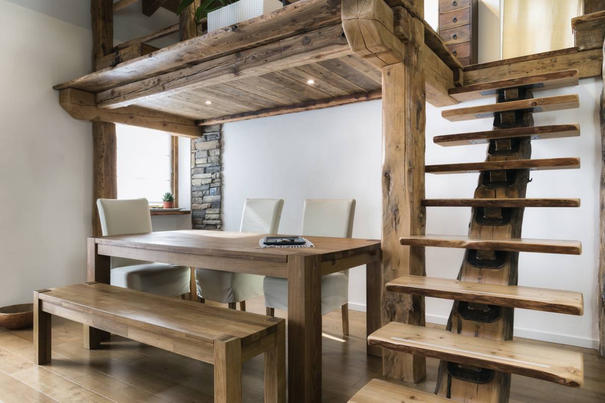 casa con soppalco moderno